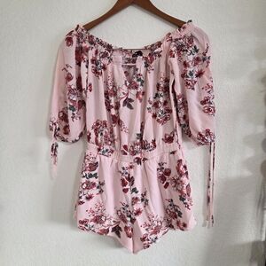Love Culture Floral Off-Shoulder Romper